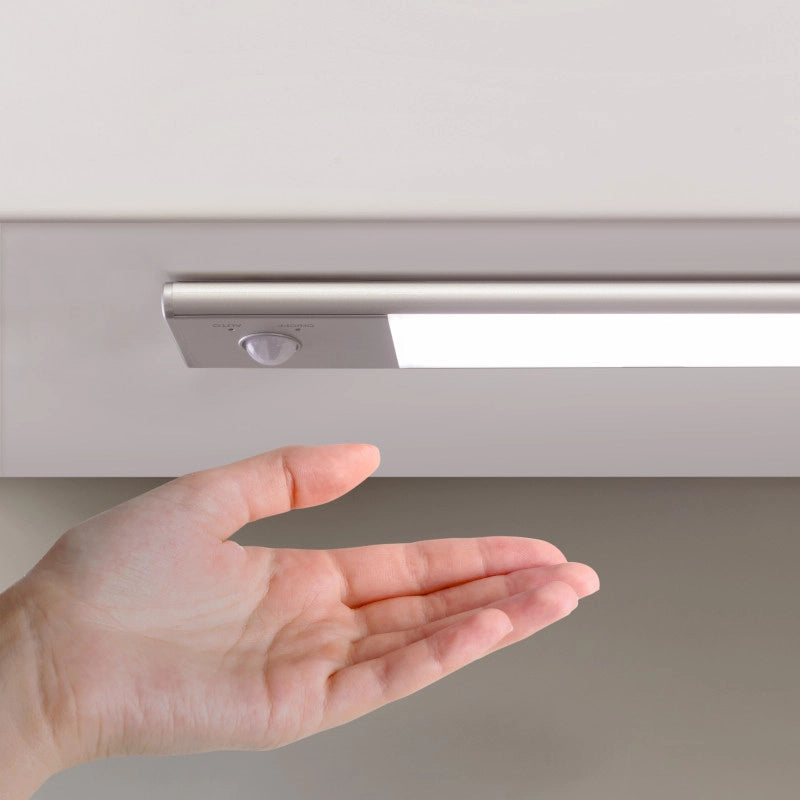 Lampada LED ricaricabile con USB Kaus con sensore di movimento, L400mm, Tecnoplastica e Alluminio, Anodizzato opaco