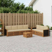 Set divani 8 pz Legno di Acacia Massello 3384104