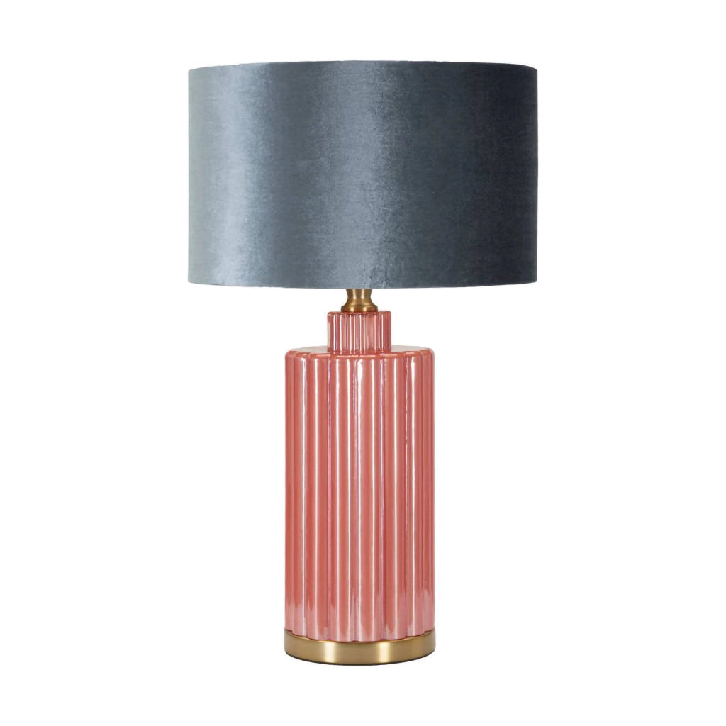 Lampada da tavolo Cosentino, Luce da scrivania , Luminaria da ufficio, Lampada da lavoro, 40x40 h70 cm, Rosso e Blu