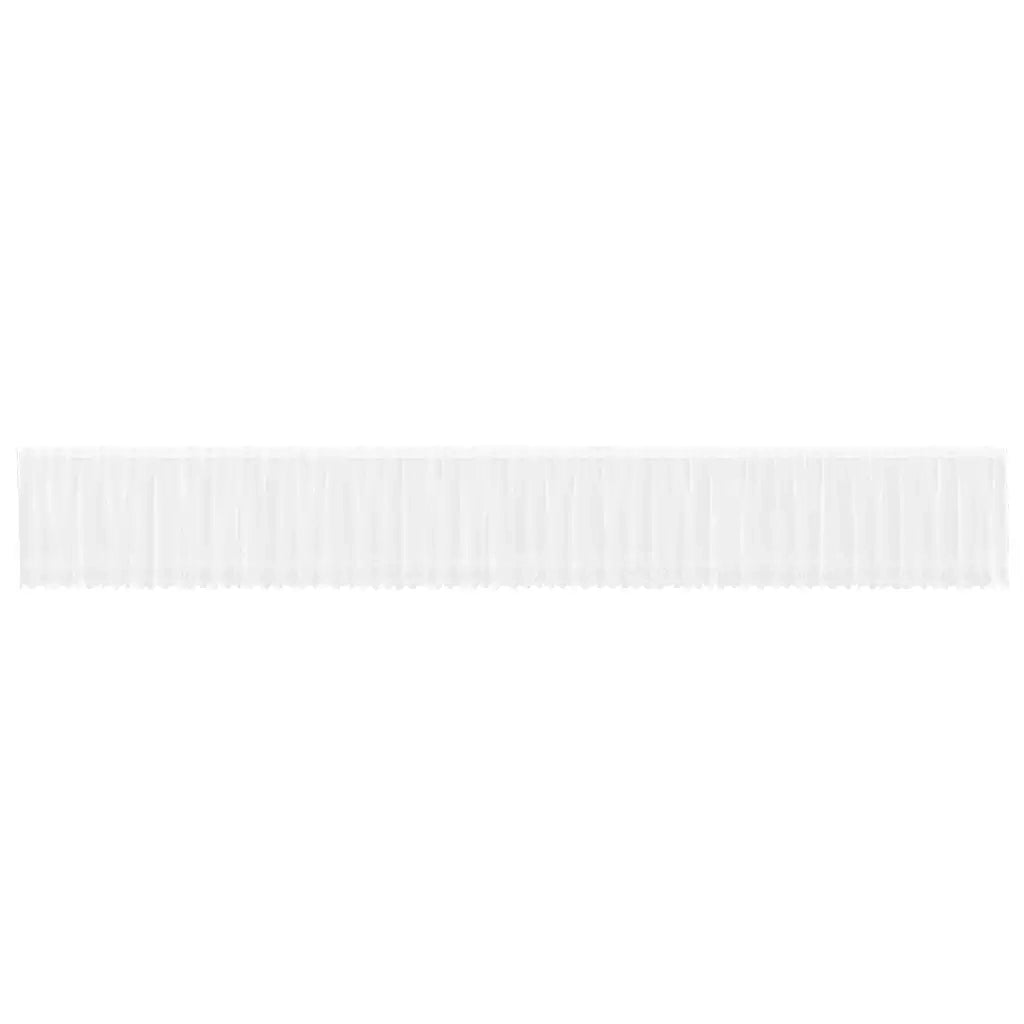 vidaXL Tende con tende Bianco 1200 x 80 cm Poliestere