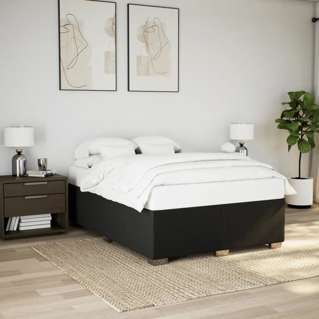 Giroletto senza Materasso Nero 160x200 cm in Tessuto 3284487