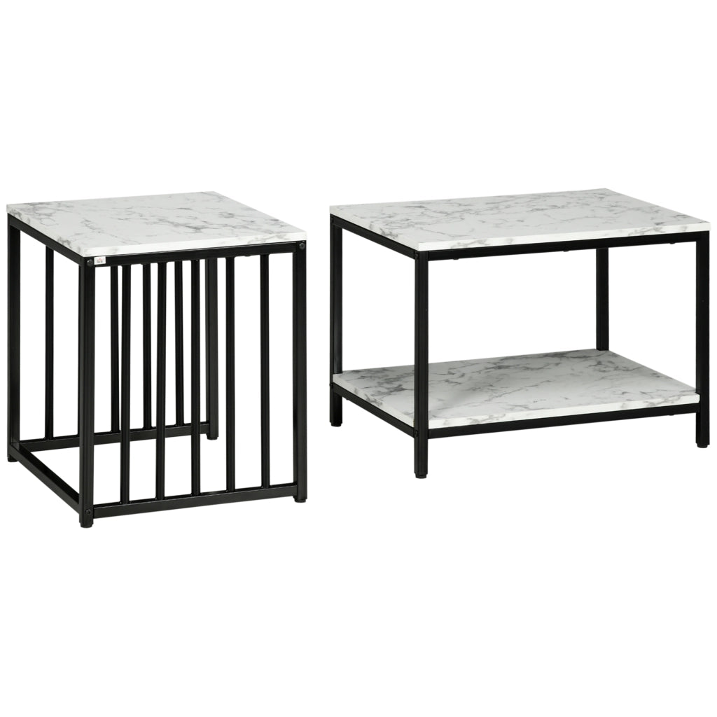Tavolino da caff¨¨ ¨C zephmum ¨C effetto marmo e legno, metallo