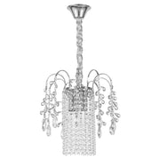 Lampada A Sospensione In Cristallo Swe089-cp 30cm Chrome