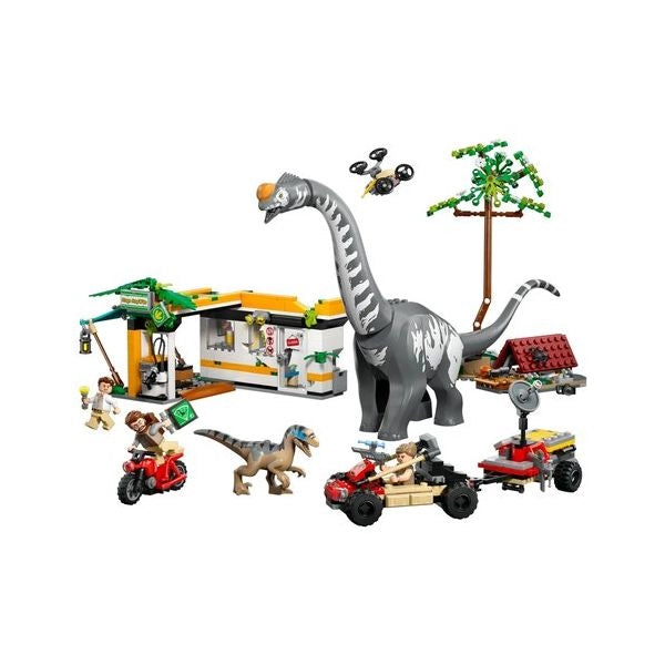 Costruzioni lego 76973 jurassic world alla ricerca del raptor e del ti