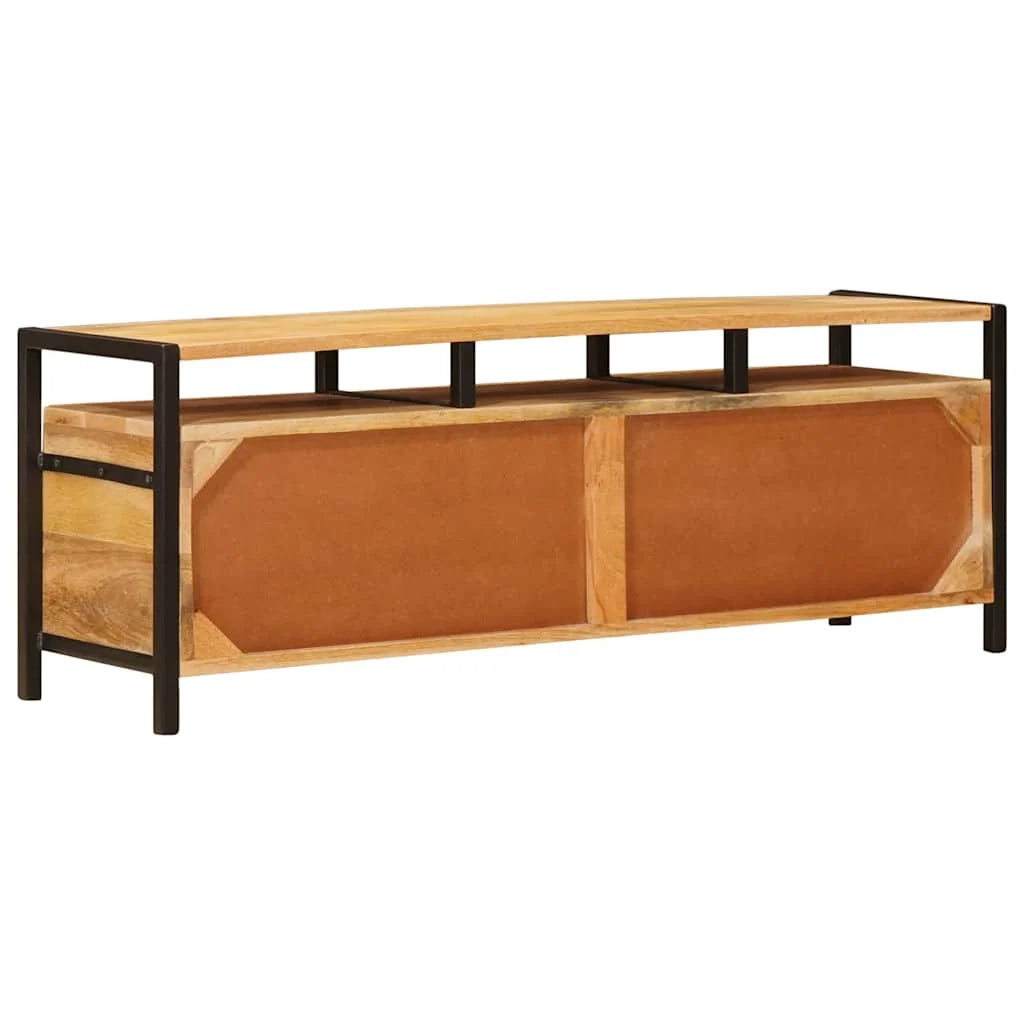 Mobiletto portaoggetti con cassetti moderni 110 x 30 x 40 cm in legno massello di mango marrone 02_0058087