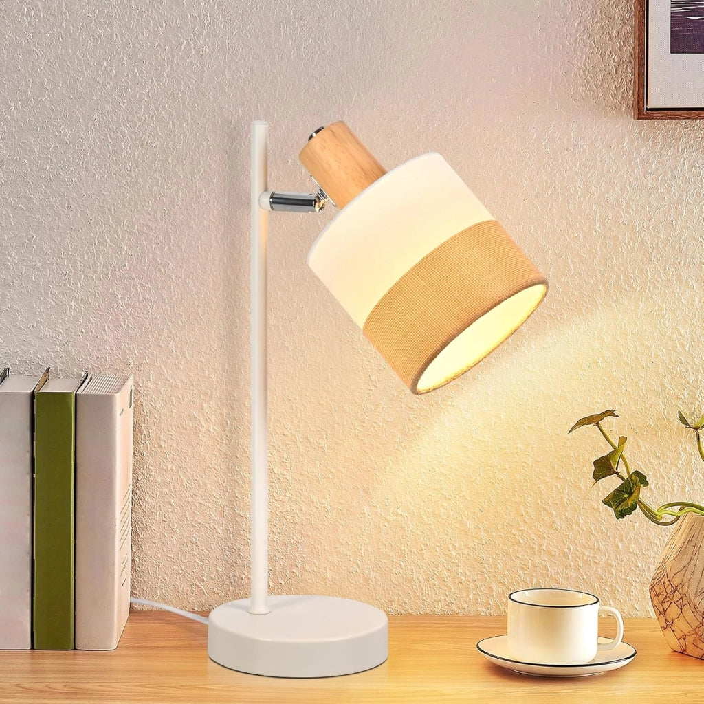 ZMH Lampada da tavolo vintage E14 con cavo senza lampadina per ufficio camera letto