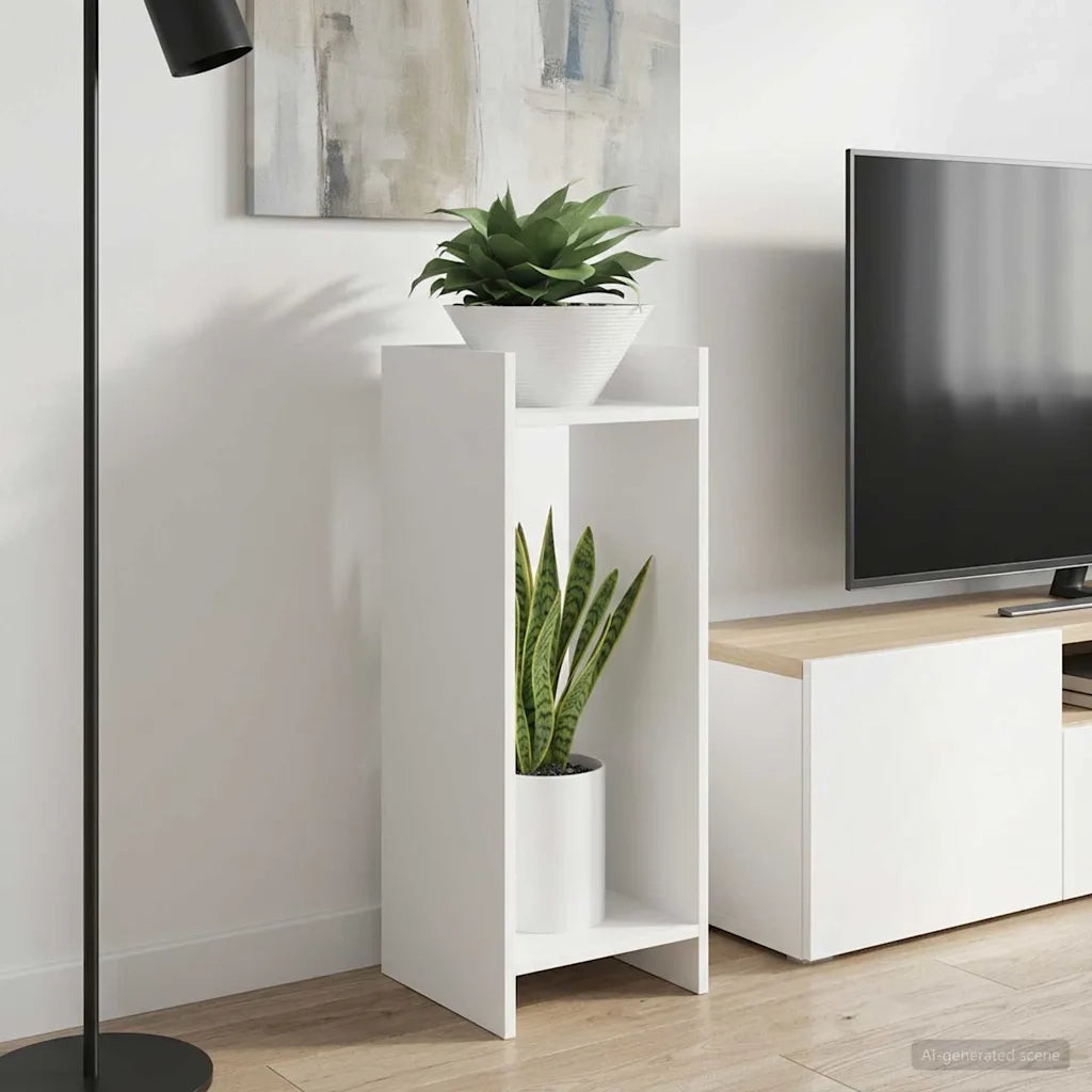 Supporto per piante Bianco 30 x 30 x 80 cm Legno ingegnerizzato