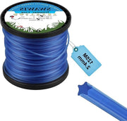 Cavo truccatore in nylon da 24 mm x 125 m - Cavo di ricambio per truccatore - Sostituzione cavo per motoseggia - Blu
