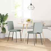 vidaXL Sedie da Pranzo 2 pz Grigio Chiaro in Velluto