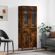 Credenza Rovere Fumo  69,5x34x180 cm in Legno Multistrato 3198534