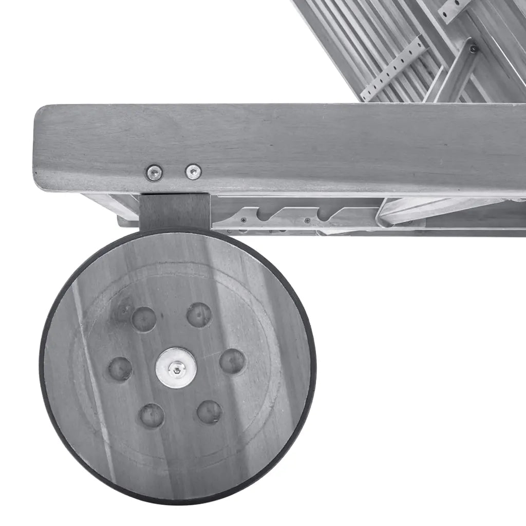 Sdraio da Giardino Grigia a 2 Posti con Cuscini Massello Acacia cod mxl 77140