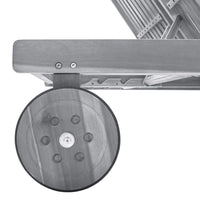 Sdraio da Giardino Grigia a 2 Posti con Cuscini Massello Acacia cod mxl 77140