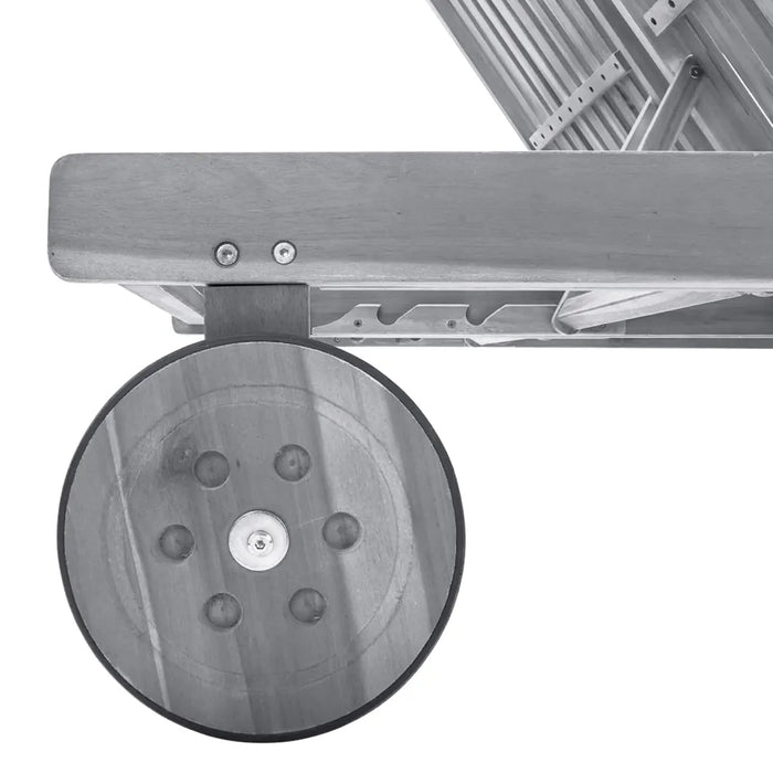 Sdraio da Giardino Grigia a 2 Posti con Cuscini Massello Acacia cod mxl 77140