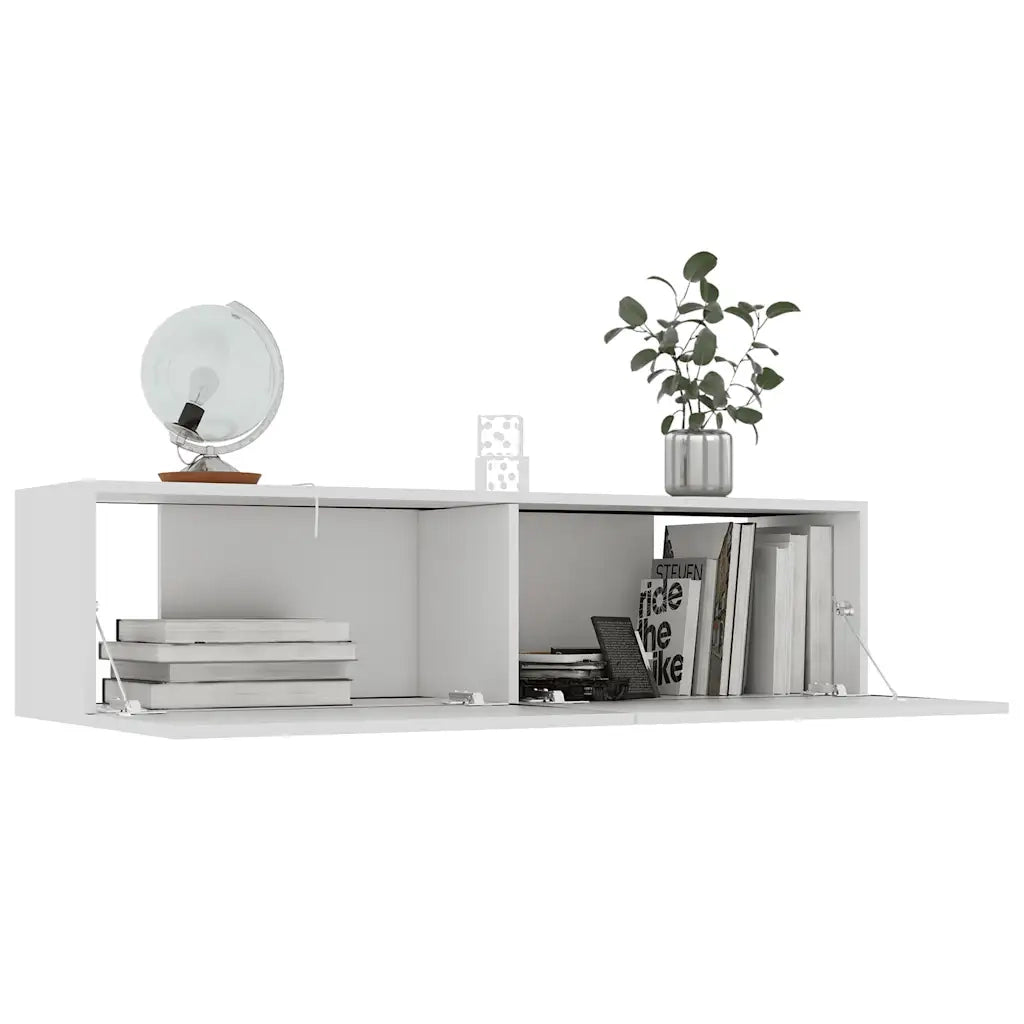 Mobile TV | Armadietto TV | Mobile Porta TV Bianco 120x30x30 cm in Legno Multistrato