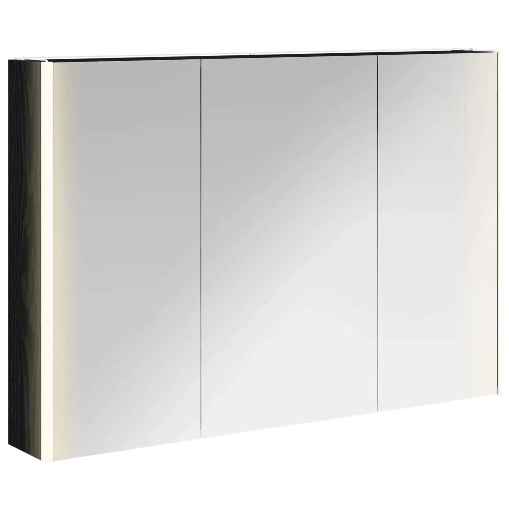 Mobiletto per specchio da bagno Rovere Nero