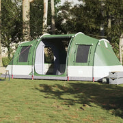 Tenda da Campeggio a Tunnel per 4 Persone-Tenda per Escursionismo Verde Impermeabile 640337