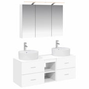 Set di mobili per il bagno 4 pcs Bianco 3406895