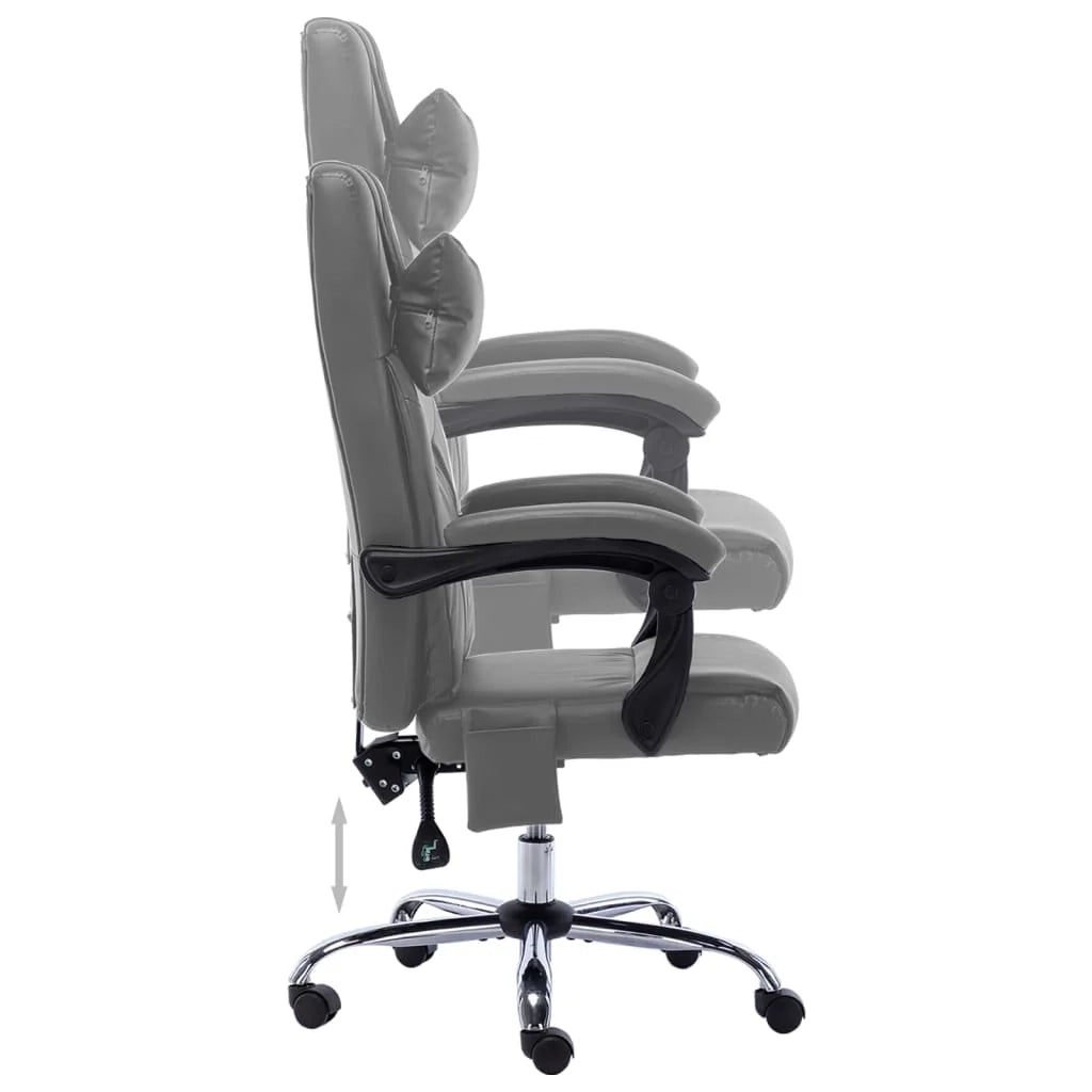 Sedia poltrona sedia da ufficio sedia da computer sedia da studio sedia da massaggio similpelle antracite antracite 02_0024004