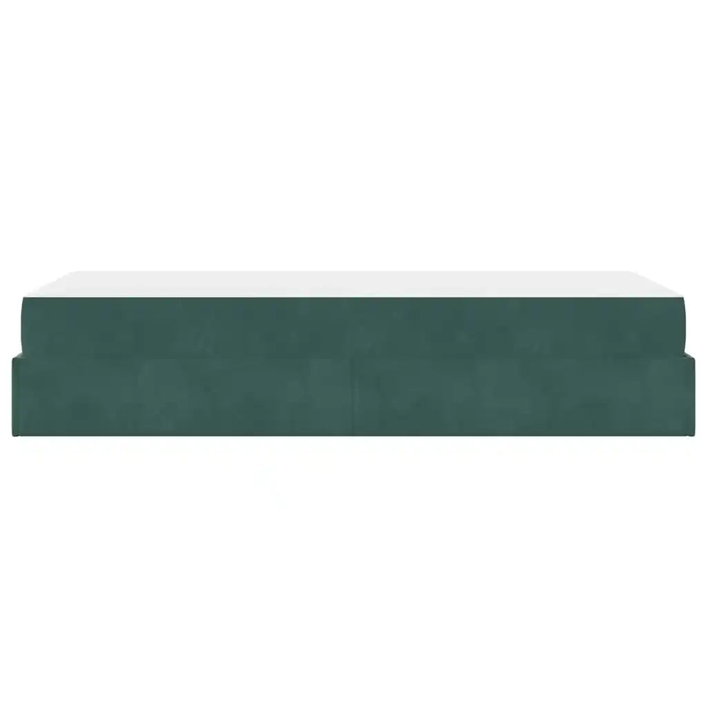 vidaXL Struttura del letto Verde scuro 90 x 200 cm Velluto