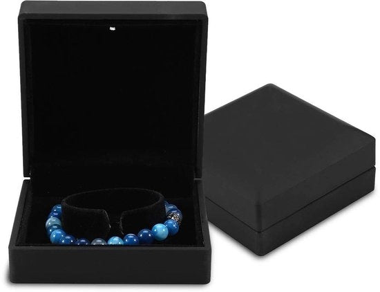 Scatola Regalo Illuminata Bianca per Anelli e Collane - Borsa di Riciclo Lussuosa - Ideale per Feste di Compleanno e Dichiarazioni d'Amore