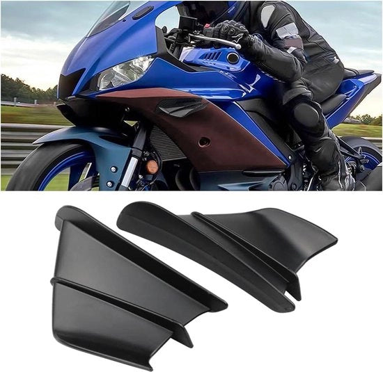 Ala aerodinamica per motocicli - Pannelli laterali autoadesivi cupola ali - Spoiler universale ABS per motor scooter elettrico.