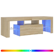 Mobile TV | Armadietto TV | Mobile Porta TV con Luci LED Rovere Sonoma 120x35x40 cm