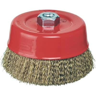 SPAZZOLA ACCIAIO A TAZZA + FILETTO CEBO  MM 120 F.M14