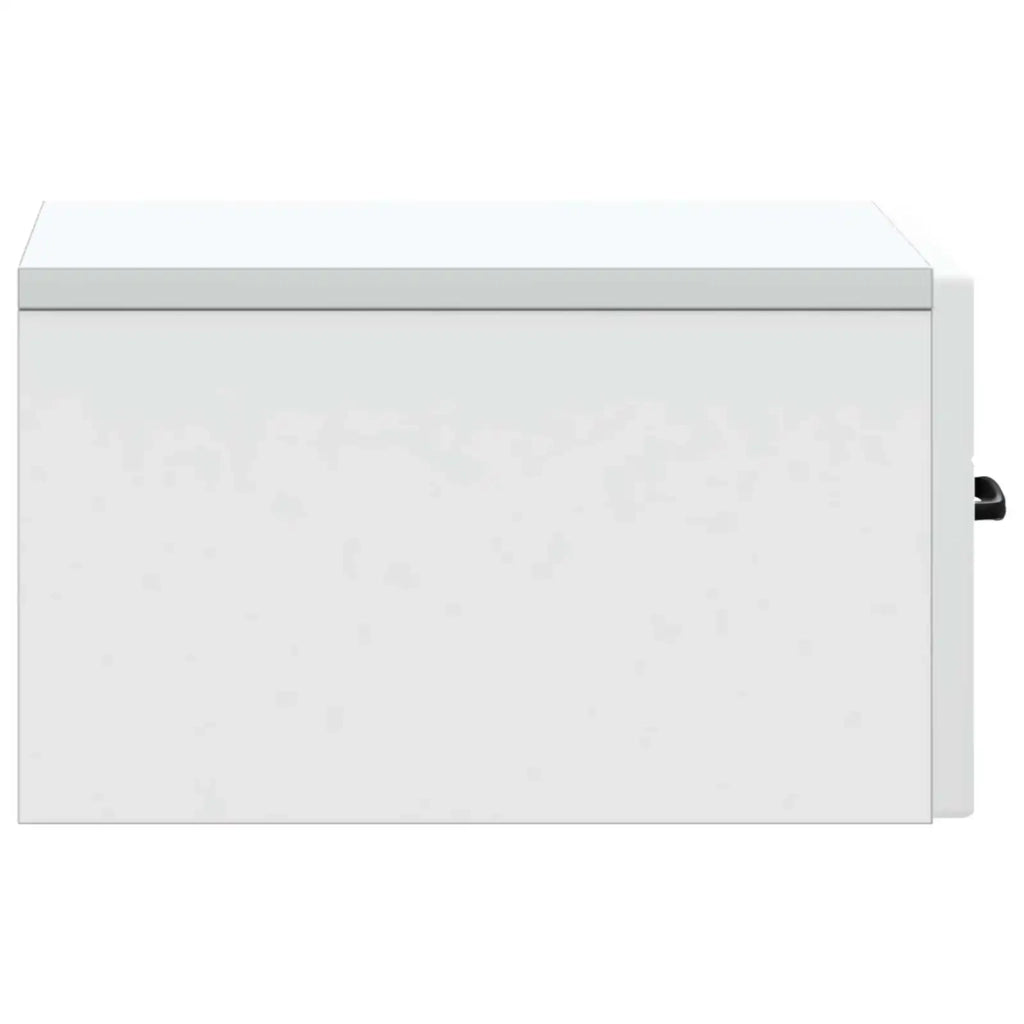 Mobiletto da notte a muro 2 pz Bianco 34,5 x 33 x 20 cm 898936