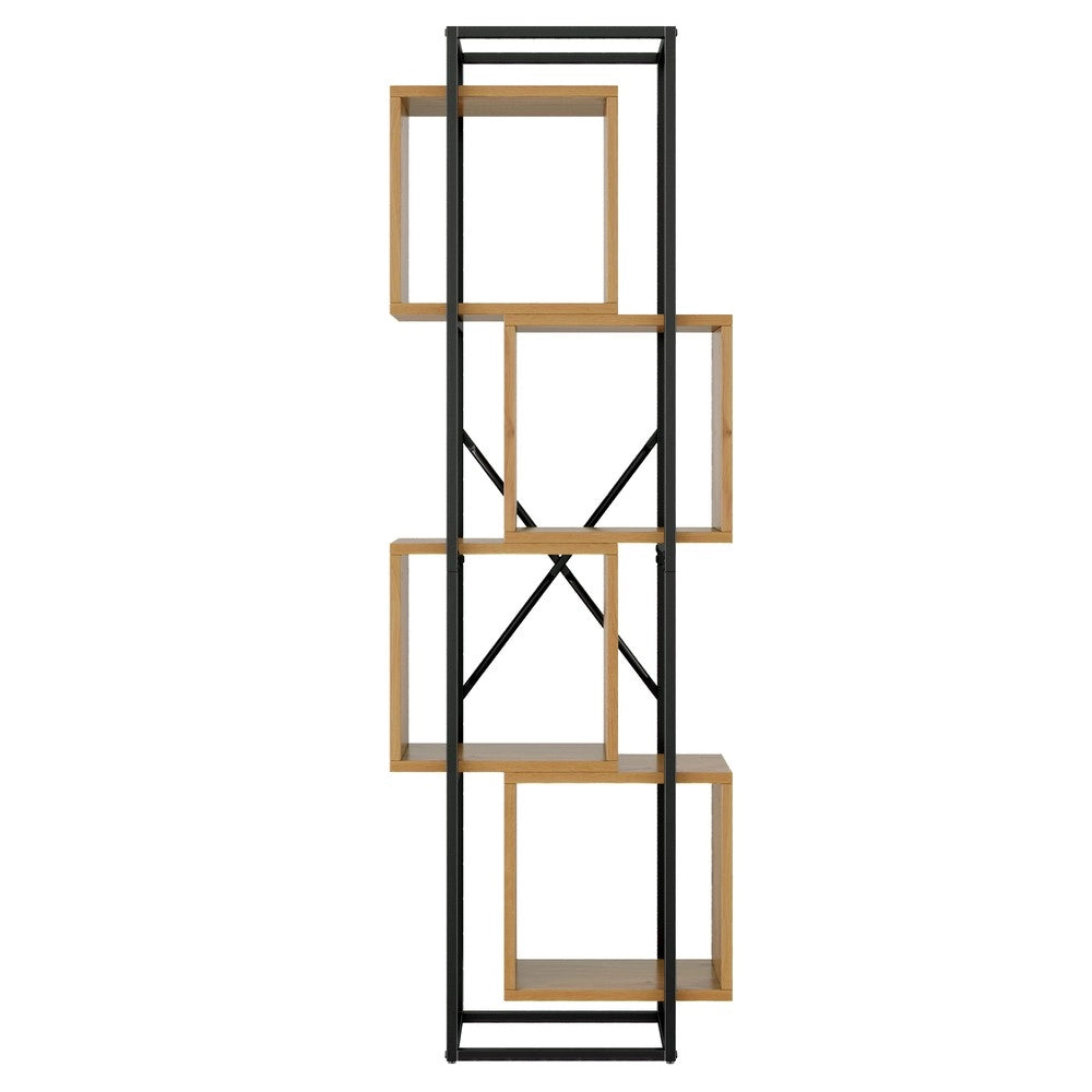 Scaffale aperto - Zephmum- 59¡Á30¡Á180 cm- 4 ripiani MDF- Design creativo a pila