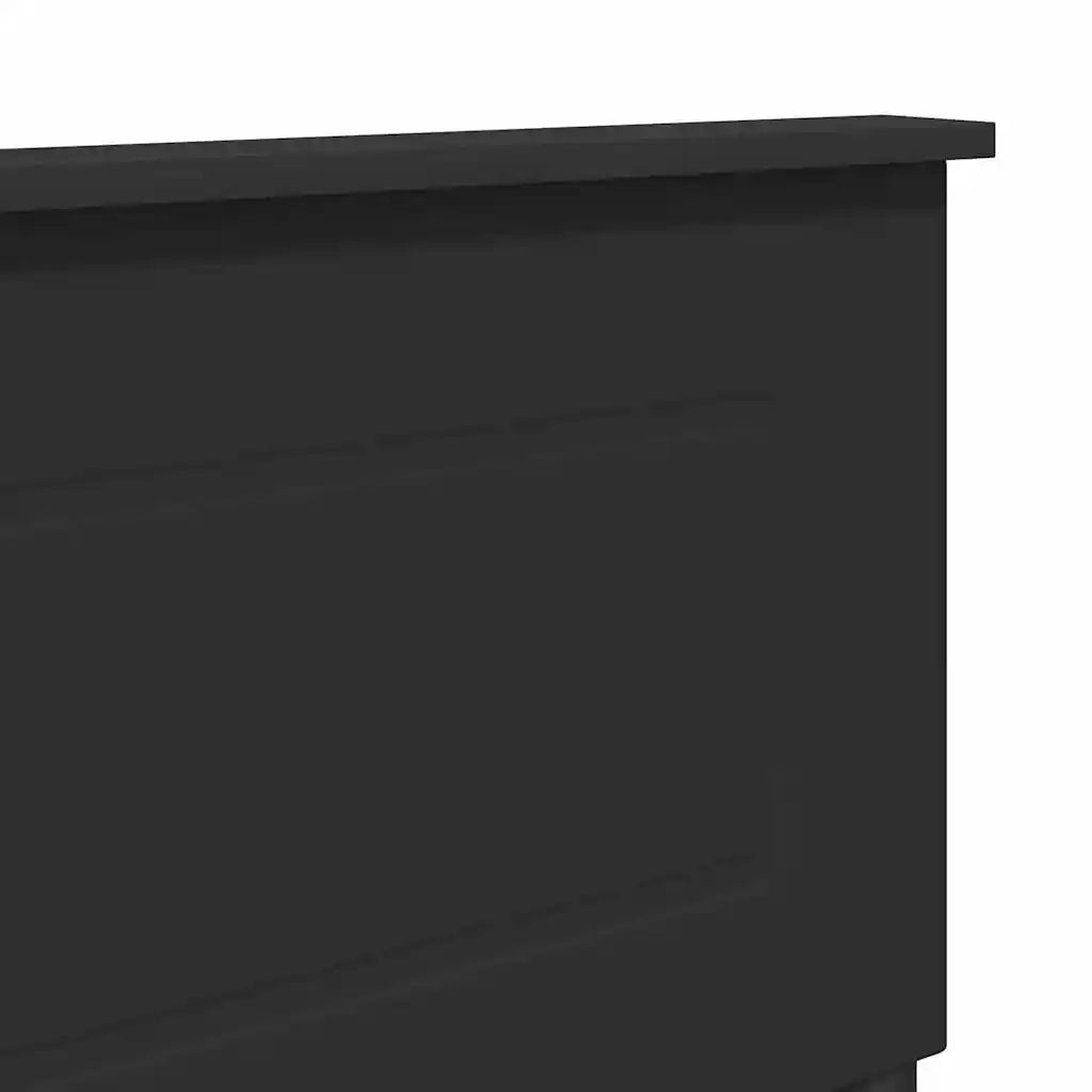 Testiera-Testata-Testiera Decorativa Rovere Nero 135 cm Legno multistrato 522618