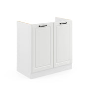 Vicco Mobile lavello cucina Bianco casa di campagna 80 cm senza piano di lavoro