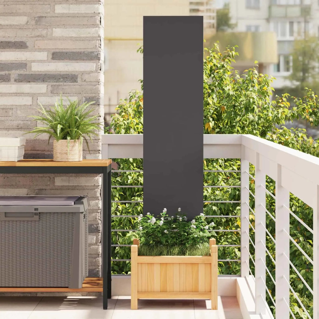 Schermo per privacy in giardino Traforo Nero 32 x 140 cm CFW7022462