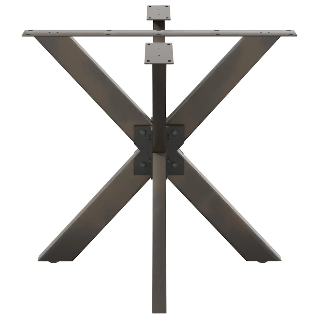 Gamba per Tavolo da Pranzo a Forma di Ragno Nero 85x85x(72-73) cm Acciaio 4013123