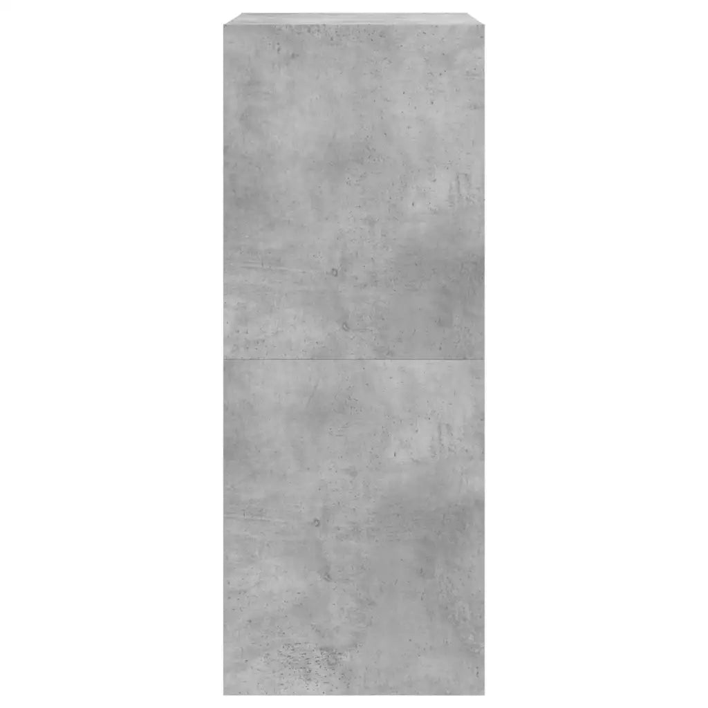 Scarpiera | Mobile per scarpe 2 Cassetti Ribaltabili Grigio Cemento 60x42x108 cm