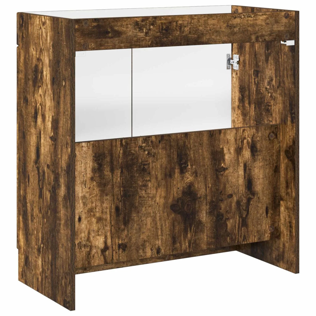 Mobiletto da bagno sotto il lavello Rovere Fumo 890069