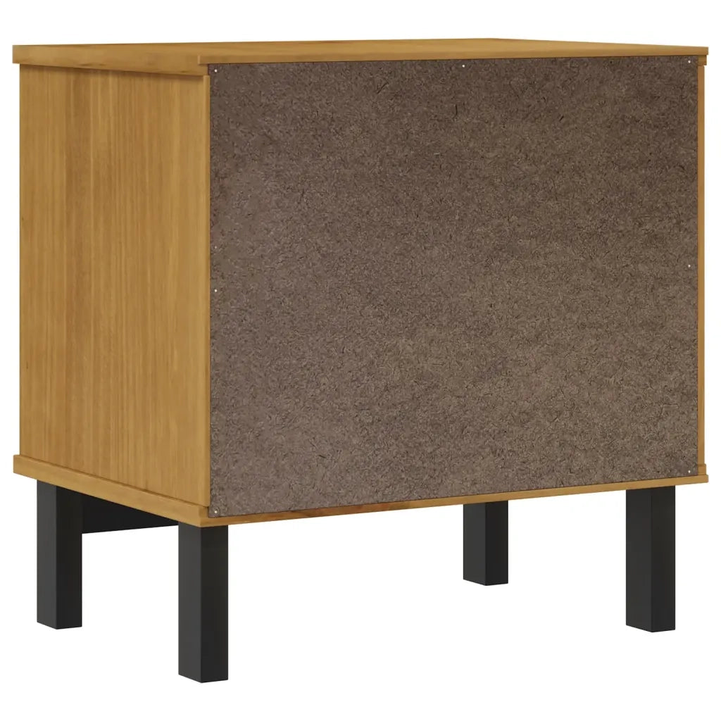 Comodino FLAM 49x35x50 cm in Legno Massello di Pino 357813