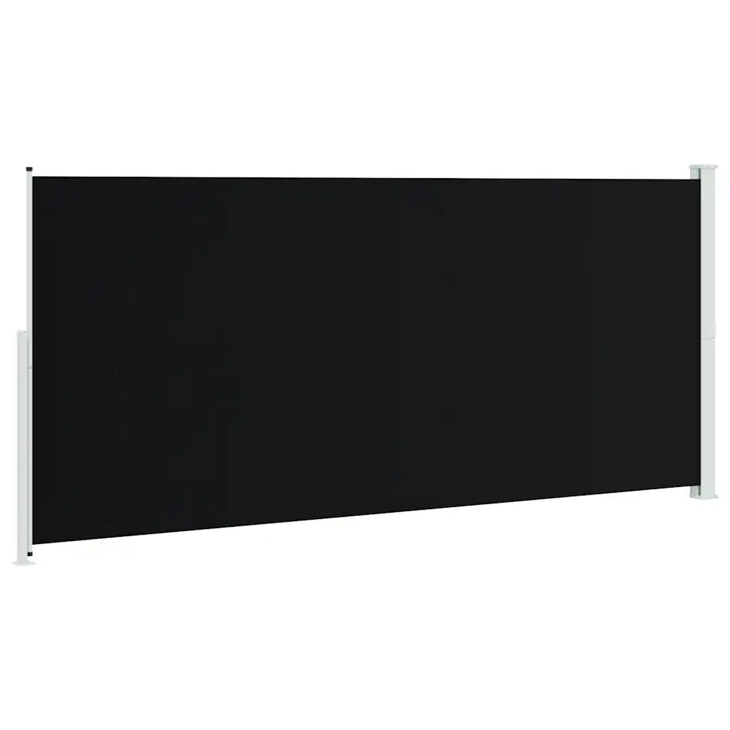 Tenda Laterale Retrattile per Patio 220x514 cm Nera 313429