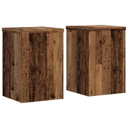Portavasi mobili per fiori set da 2 legno di recupero legno ingegnerizzato marrone 02_0045376