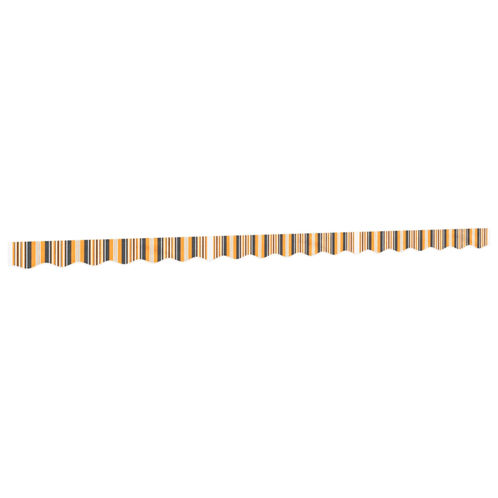 vidaXL Tessuto Ricambio per Mantovana Tenda Righe Giallo Grigio 4,5 m
