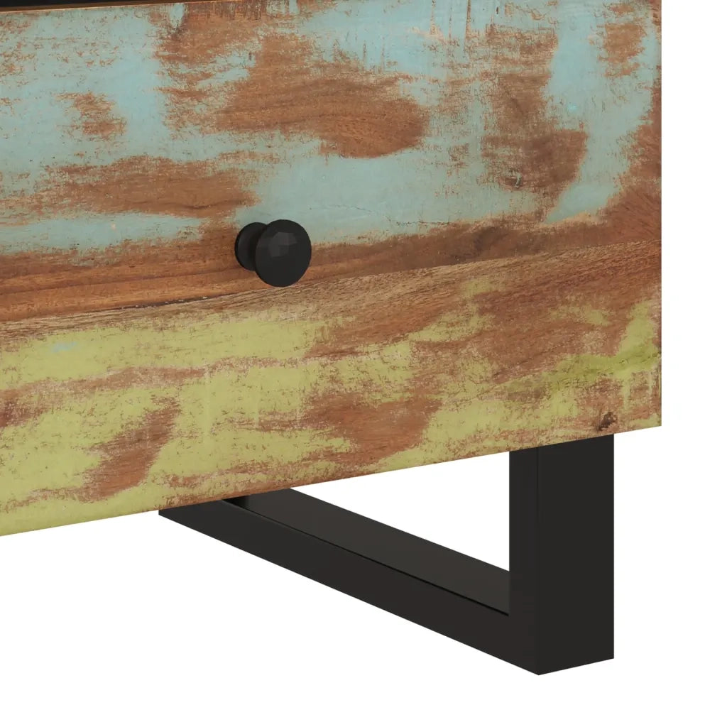 Comodino in Legno Massello di Recupero e Legno Multistrato 350652