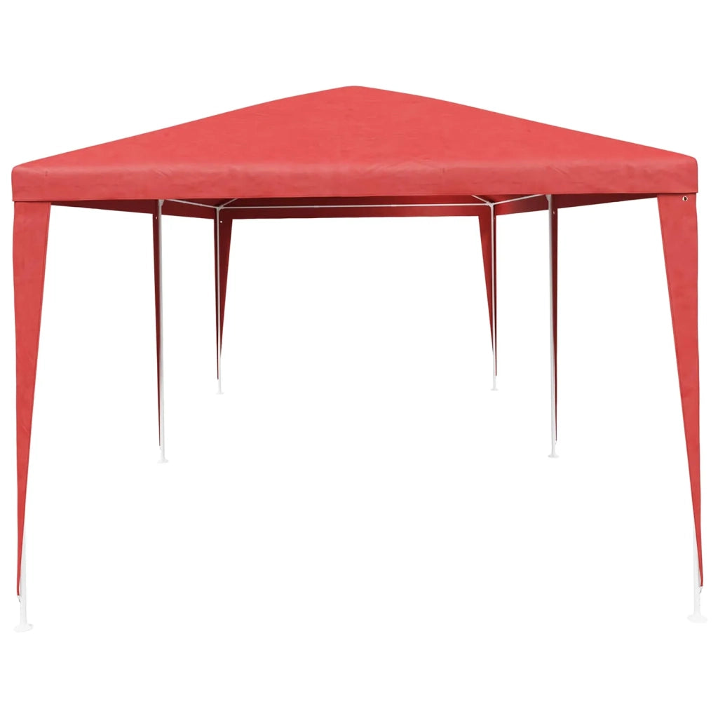 Tenda Party Rosso 600 x 300 x 255 cm PE e Acciaio