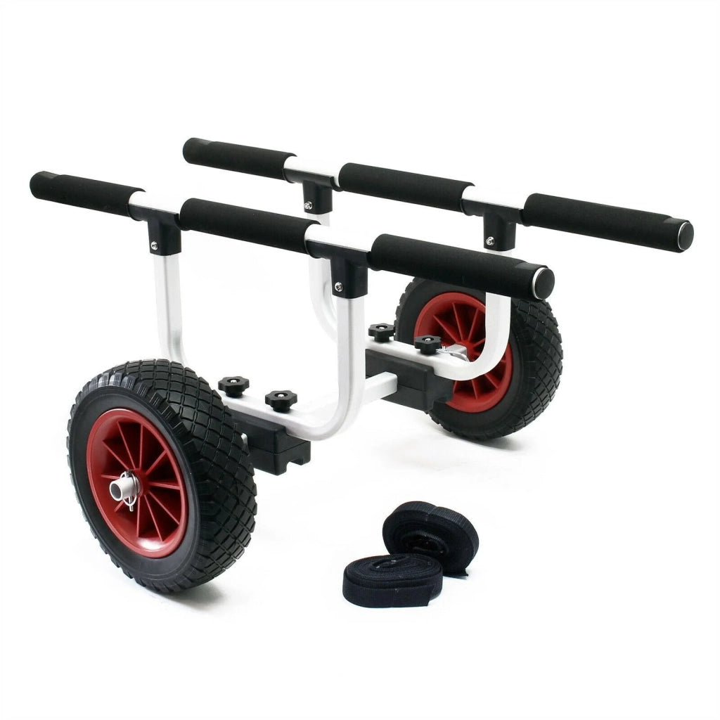Carrello in alluminio 90 kg ruota pu diametro 26 cm e larghezza supporto regolabile 16_0002565