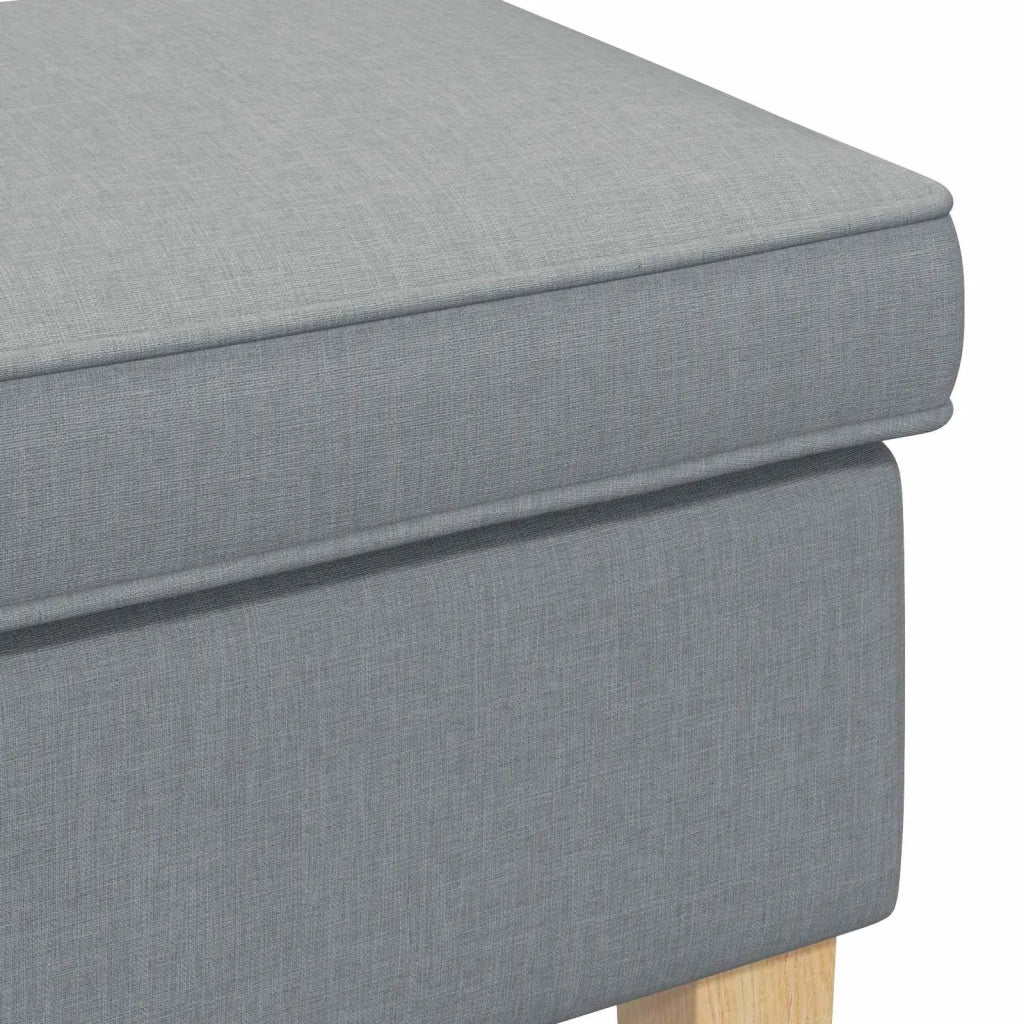 Poggiapiedi Grigio Chiaro 55 x 35 x 41 cm Tessuto 42030000