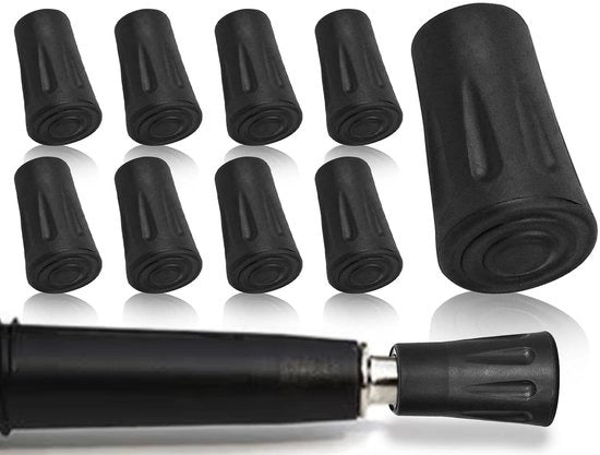 Antislip Stoppers per 8 - Adatti per Staffe da Camminata - Compatibili con Staffe per Nordic Walking - Duraturi e Affidabili - Stoppers Antiscivolo per Staffe