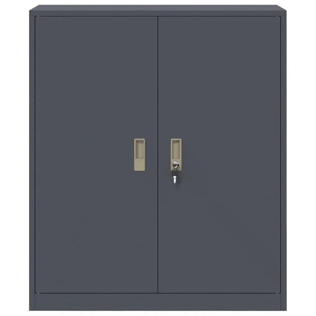 Armadio Antracite 90 x 40 x 105 cm Acciaio 891648