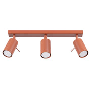 Plafoniera TORQUE Pure Lume ocra rossa 3xGU10 45cm