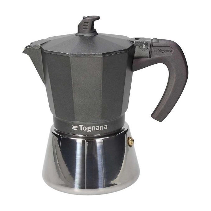 Tognana Ultra Class Induction Caffettiera Moka 6 Tazze Nera