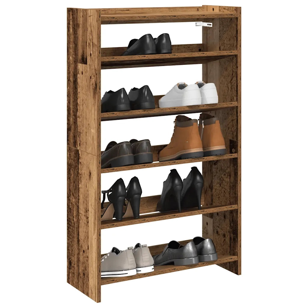 Scarpiera Legno Antico 60x25x100 cm in Truciolato 859876