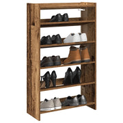 Scarpiera Legno Antico 60x25x100 cm in Truciolato 859876