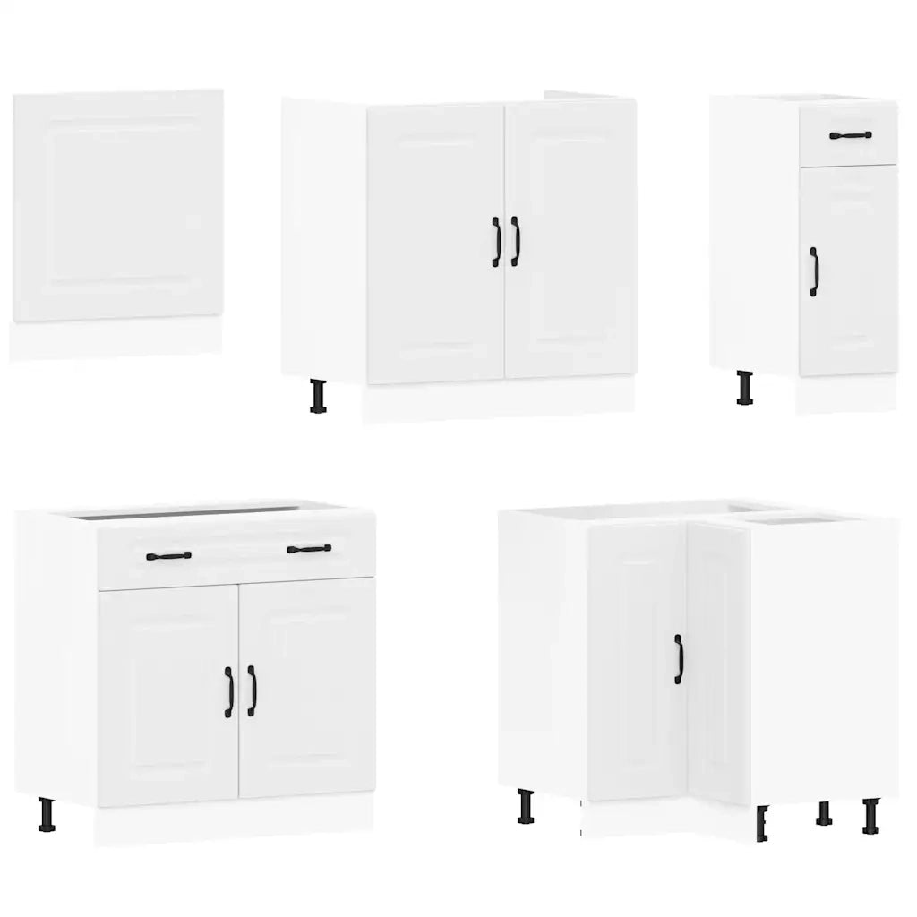 Set Mobili da Cucina 11 pz Kalmar Bianchi Legno Multistrato 3314911